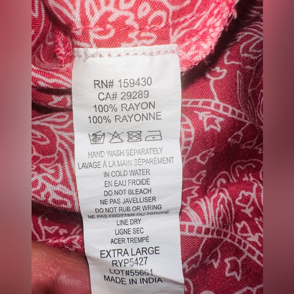 Elan Rochelle Elegant High Slit Coral Paisley Maxi Dress - Picture 6 of 7